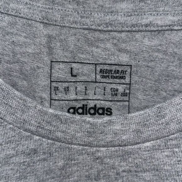 Adidas Gray & Maroon Sparky Pitchfork Arizona State ASU Sun Devils T Shirt L - Picture 3 of 3